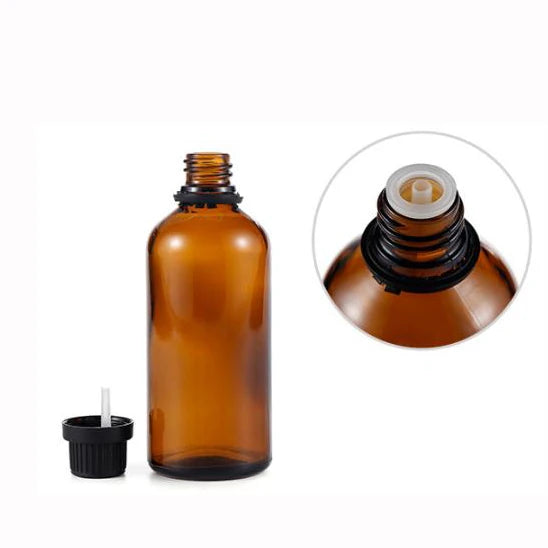Factory Price 5ml 10ml 15ml 20ml 30ml 50ml 100ml Empty Amber Glass Essential Oil Bottle with Packaging