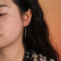 Ruyi Laser Holed New Trend 18K Solid Gold Earrings with DEF VVS VS Hpht Lab Grown round Pear Marquise Diamond Grown in Lab