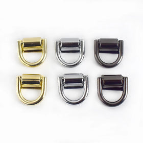 For Deepeel BF779 Classic 16mm Bag Side Buckles Zinc Alloy Handbag Hardware Accessories with D Ring Strap Chain Connector