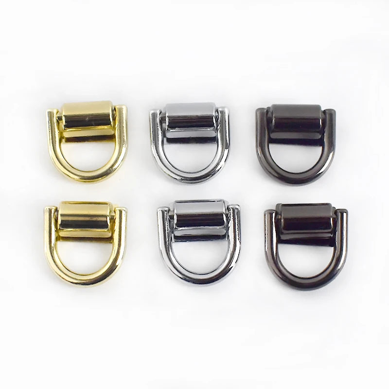 For Deepeel BF779 Classic 16mm Bag Side Buckles Zinc Alloy Handbag Hardware Accessories with D Ring Strap Chain Connector