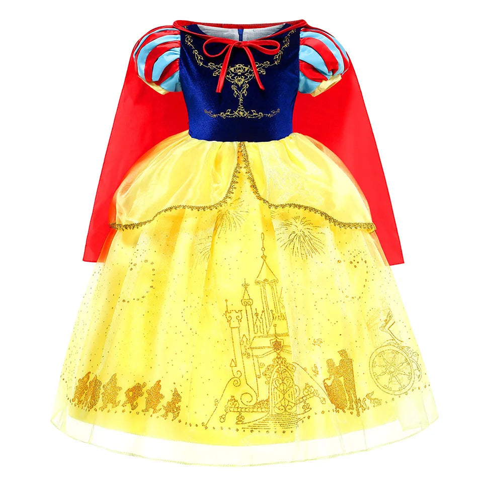 Deluxe Princess Snow White Fancy Dress Costumes White Snow Fairy Costumes Snow White Cosplay Costume