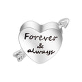 Wholesale DIY Cross Heart Big Hole Stainless Steel Rhinestone Jewelry Charms and Beads for Bracelet