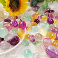 Hot Sale High-quality Natural Gemstone Polished Candy Sweet Rainbow Quartz Crystal Tumbled Stone for Healing Decoration