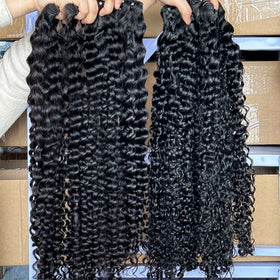 Raw Hair Vendor Double Drawn Vietnam Bone Straight Single Donor Cuticle Aligned Human Hair Curly Bundles Human Hair Wholesale