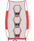 Portable Movable Easy Mount Rugby Throwing Net 8*4FT Three Hole for Cross Border Training Portable Training Equipment