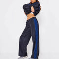 Custom New Arrival Track Suit  Color Blocked Zip up Training Joggers Polyester Nylon Tracksuits