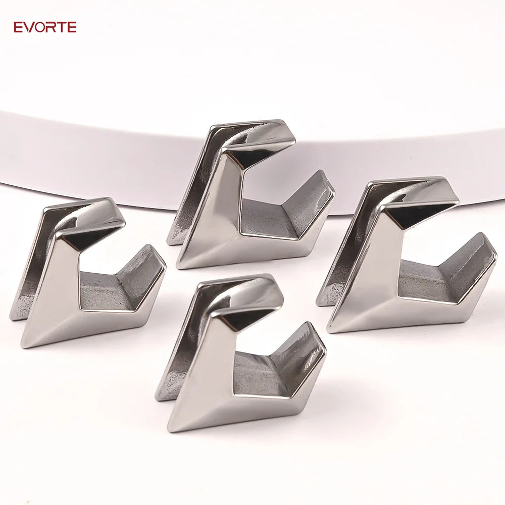 316L Stainless Steel Claw Setting Hook Shape Ear Plug Flesh Tunnel Body Piercing Jewelry Gauges Expanders Stretcher Ear Weight