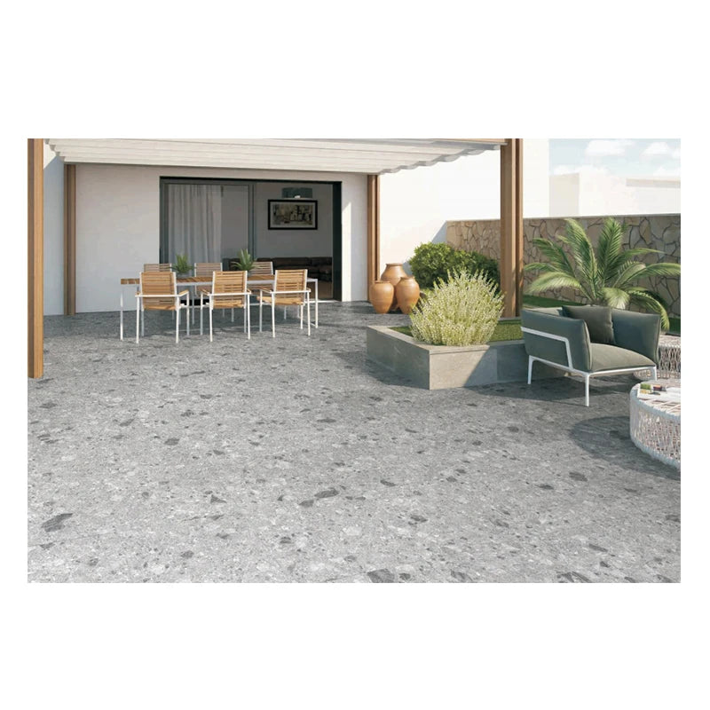 Modern Design Style Factory Direct Grey Terrazzo Slab Cement Tile Artificial Stone Polished Paving Floors 3D Model Design