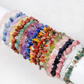 Wholesale Irregular Healing Crystal Stretch  Natural Stone Beads Jewelry Crystal