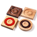 Round square Jewellery Wooden Luxury  Bracelet Holder  Wood Bracelet Display Holder