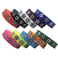 10 Colors 100 Yards Football Print Fold Over Elastic Soccer Design Elastic Ribbon for Girls Hair Band FOE DIY Hair Accessories