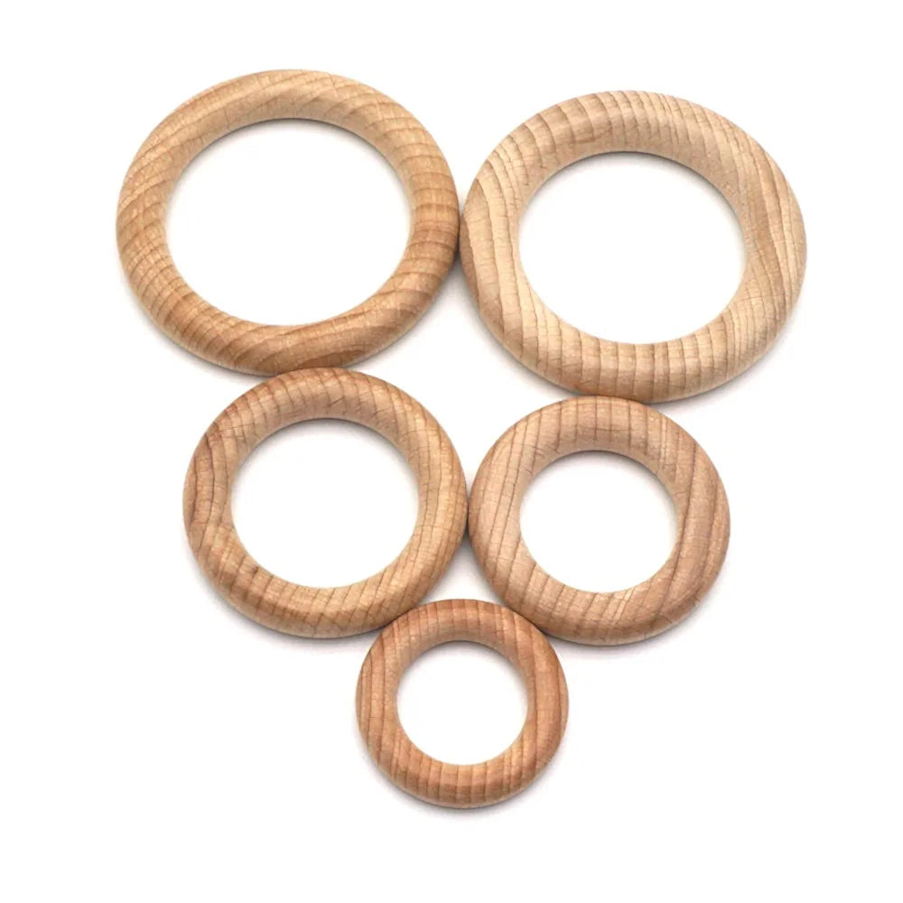 Wholesale Geometric Beech Wooden Teether Bracelet Bangle Bracelets Bulk Jewelry China Manufacturer Supplier