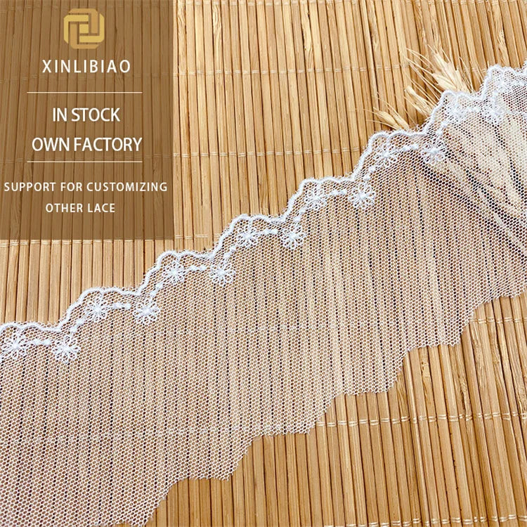 Children's Water-Soluble Embroidery Lace Accessories for Skirt Hem Shoes Bags Off-the-Shelf Mesh Lace