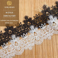 Bar Code Black White Off-The-Shelf Computer Embroidery Lace 100% Polyester Water Soluble Home Pajamas Accessories Clothing Shoes