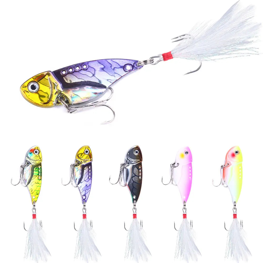 Hengjia Cheapest Price Metal VIB 55mm 11G Blade Vibration Metal Jig Fishing Lures