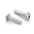 Stainless Steel 304 316 Cross Recessed Pan Head Screws With Collar DIN967