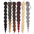 Wholesale 22 Inch Drawstring Synthetic Hair Yaki Straight Kinky Straight Lantern Bubble Braids Ponytail for Black Women