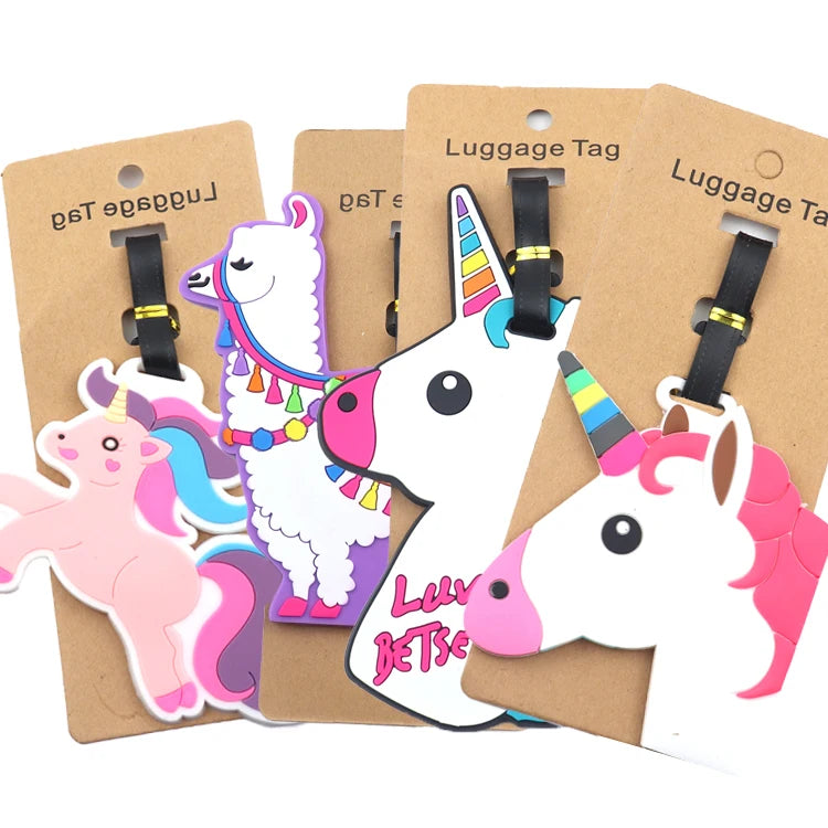 Custom 3d Soft Silicone Rubber Bag Tag Pvc Blank Luggage Tag