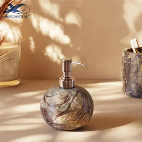 High-End Custom Foam Soap Dispenser Stone Material Modern Design Hotel Use RF Wholesale
