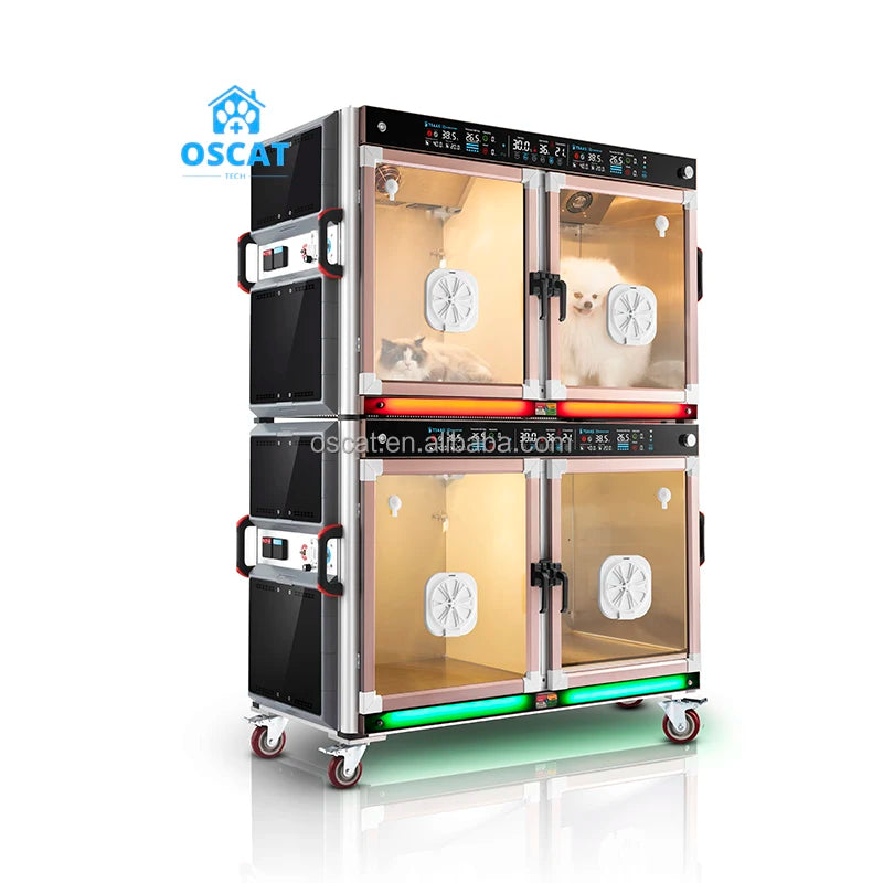 OSCAT Veterinary Equipment Wholesale Pet Icu Incubator Veterinary Puppy Incubator for Dog and Cat
