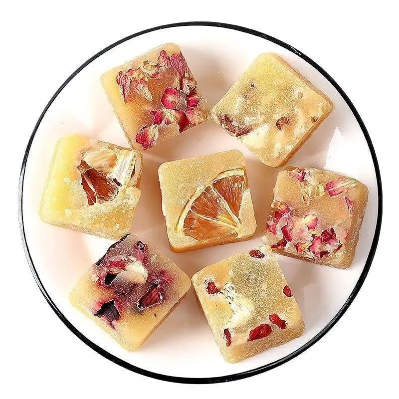 Hot Selling Natural Honey Rock Sugar Flower Flavor Cube Individual Package Tea