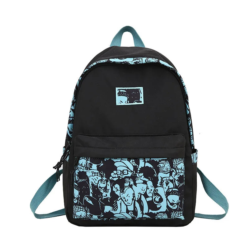 2022 Spring Summer New Backpack Female Korean Wave High School Student Schoolbag Leisure Travel Fashion Backpack