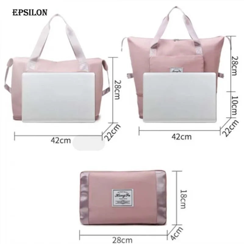 Waterproof Foldable Travel Duffel Bag Luggage Sports Gym Portable Folding Clothes Storage Bag Luggage Cases Bag