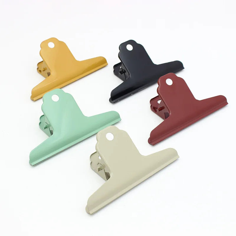 4 Inch Large Size Bull Dog Clips Colorful Metal File Money Binder Clamps Sealing Ticket Drawing Board Clip for Office School