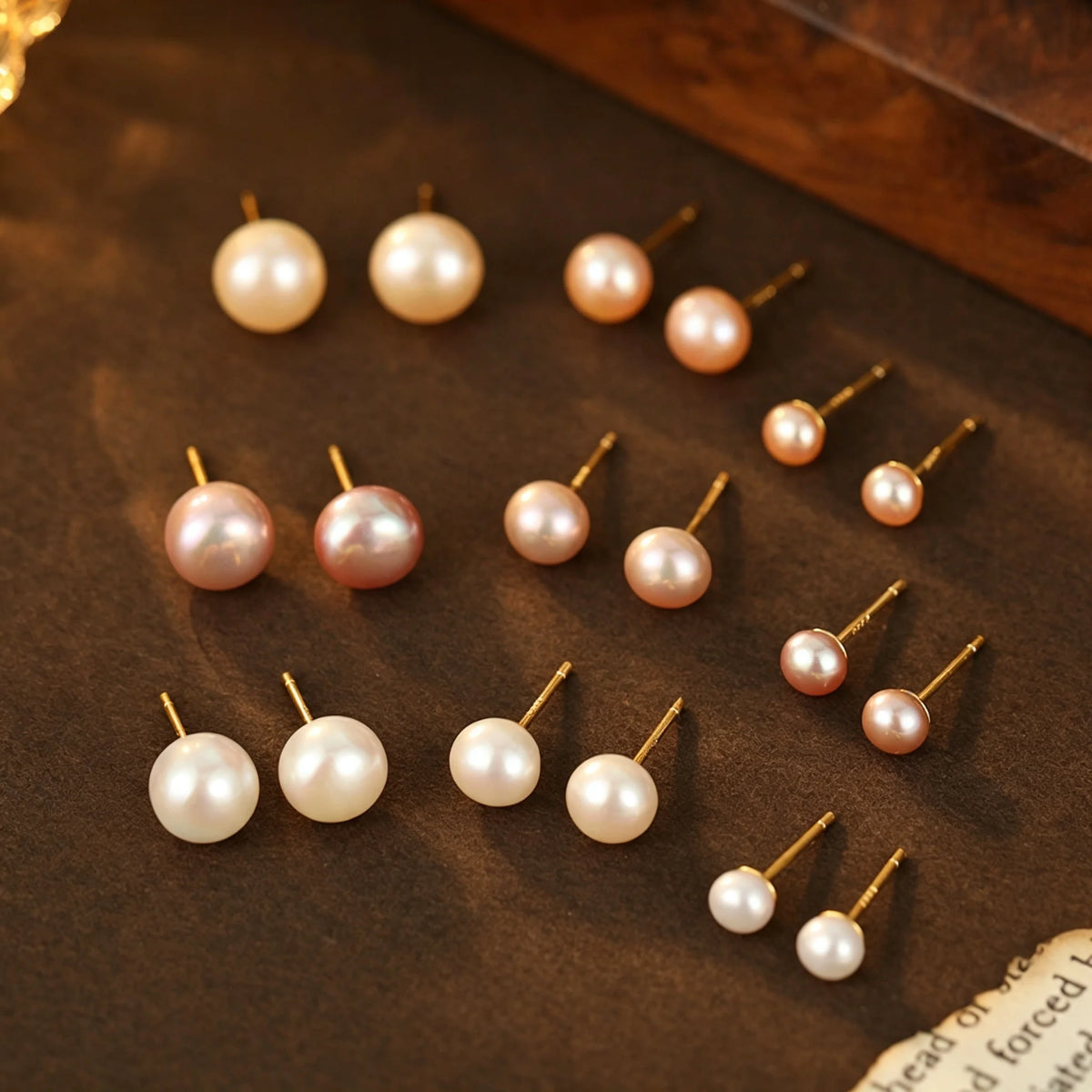 Women's Earrings Wholesale S999 Jewelry Fresh Water Natural Pearl Stud Earrings