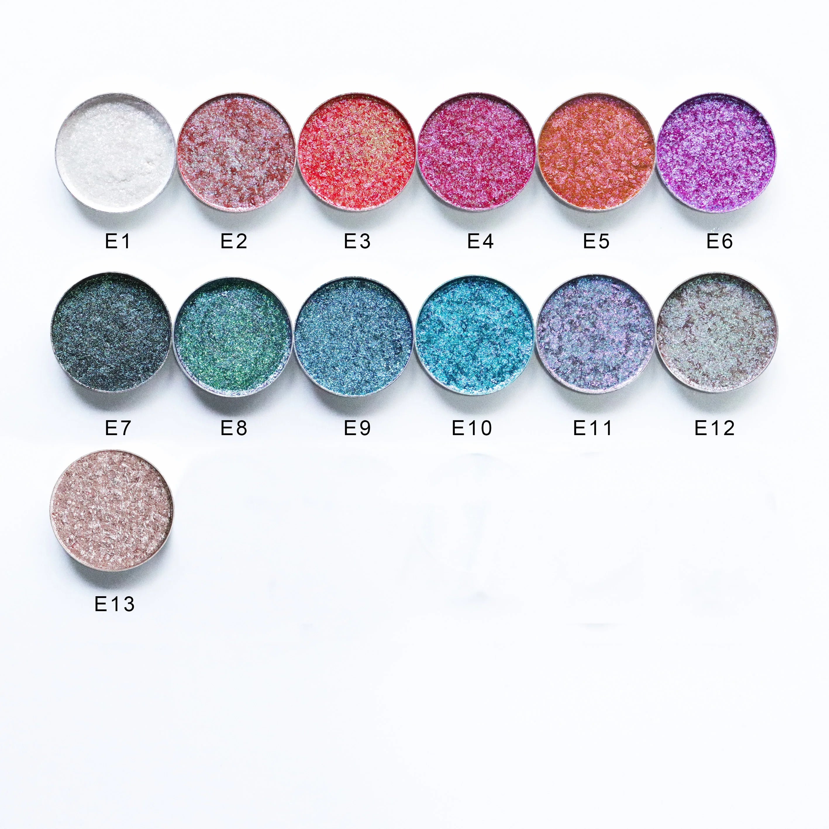 Custom Wholesale DIY High Pigments Holographic Chameleon Eyeshadow Private Label OEM  Multichrome Chameleon Single Eye Shadow