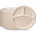Fast Food Restaurant Disposable Compostable Biodegradable Plate Dishes Set Takeaway Tableware Party Ceramic Sugarcane