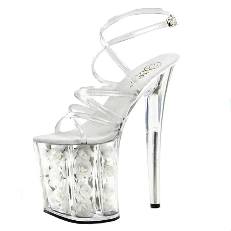 New Pole Dance Stiletto Heel 20 cm Platform Club Strip Dance Banquet Shoes Fashion 8-inch High-heeled Women's Sandals