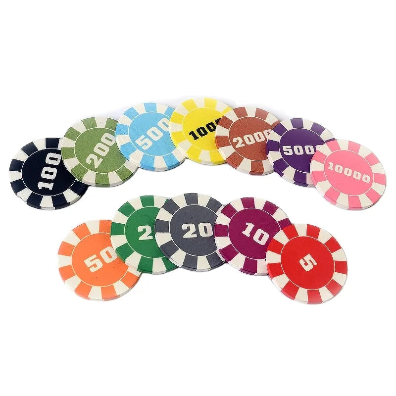 High-End Customized Ceramic Poker Chips Wholesale Directly Customizable Color and Weight Material Jetons De Poker