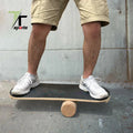 Custom Printed Eco-friendly Maple Wood Balance Board for Indoor Kids Sports and Comprehensive Fitness Exercise