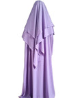 Hot Selling Ramadan Jilbab Two Piece Prayer Muslim Women Khimar Dress Islamic Hijab Niqab