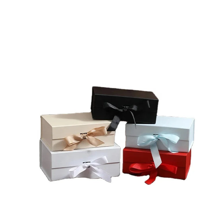 Luxury Custom Logo Recycle Cardboard Cap Magnetic Folding Box Packaging Gift Box for Clothing Shoe Box