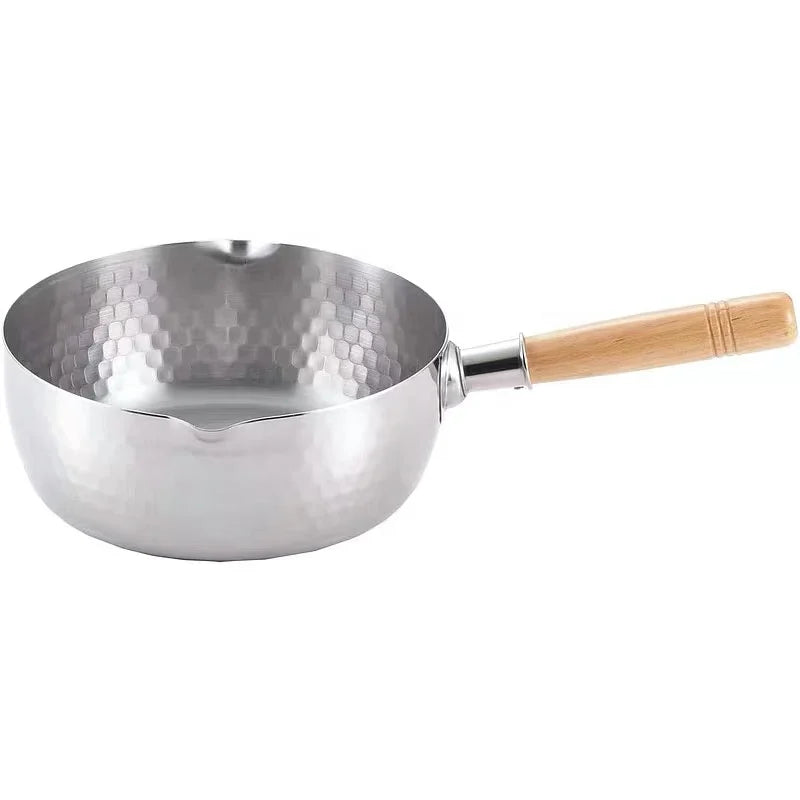 Kitchen Household Stainless Steel 304 Pans Nonstick Soup and Noodle Cooker with Lid Snow Pot for Cooking