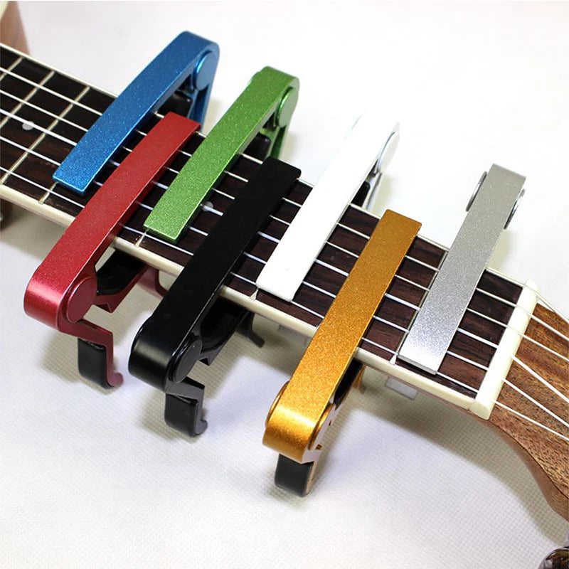 Wholesale Factory Price Aiersi Musical Capo Tuner for Guitar Bass Ukulele Metal Colourful String Accessories Made in China