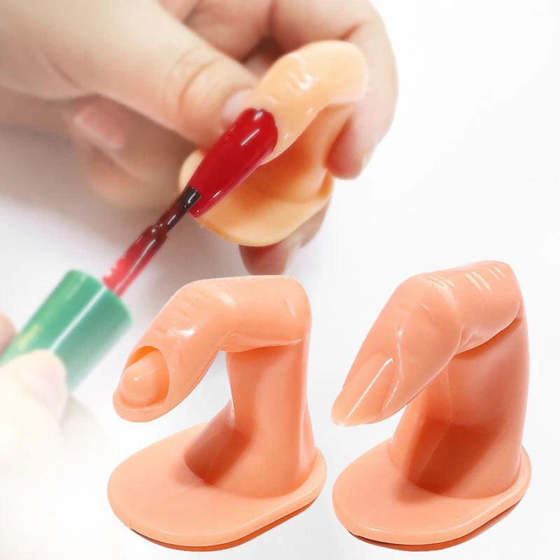 Nail Supplies False Nail Art UV Gel Training Display Practice Finger Model for Acrylic Nails