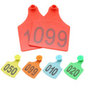 Farm Animal Identification Card Livestock Cattle Pig Ear Tag Signs With Digital Laser Typing Copper Head Earrings