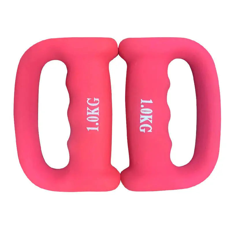 Gym Hand Shaped Neoprene Exercise Workout  Dumbbells Pair  D Shape Walking Dumbbell Factory Grip Dumbbell Weights