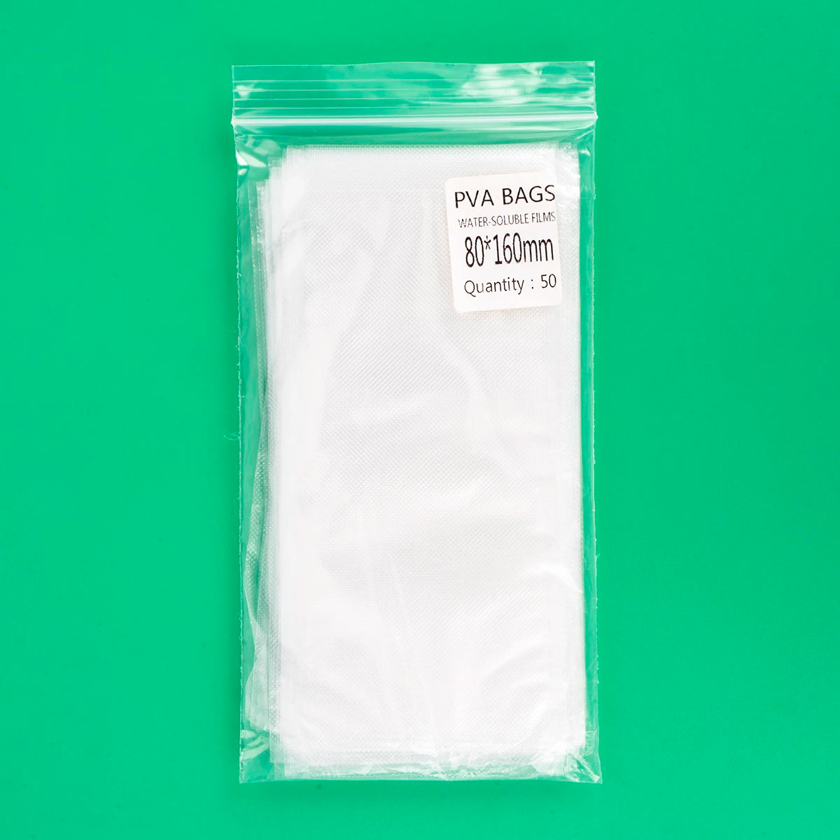 50PCS Fast Dissolving PVA Carp Fishing Bags Environmental Bait Tackle Sizes 5*10cm 7*10cm Etc.