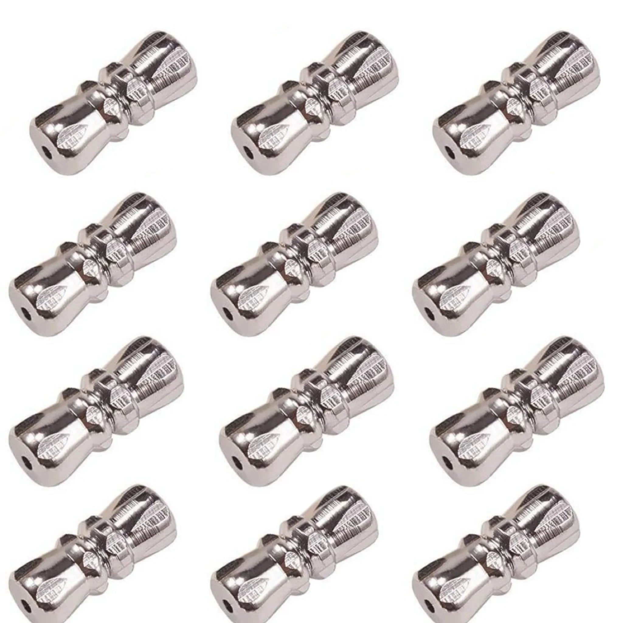 Wholesale 11mm Brass Screw Clasps in Silver Stainless Steel Gold Plating for Making Pearl Necklace Jewelry From Copper Material
