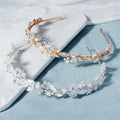 Wedding Bridal Headbands Pearl Rhinestone Elegant Crystal Headbands Hairbands