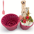 New Design Dog Frozen Interactive BPA-Free Silicone Lick Dog Slow Feeder Bowl for Dogs