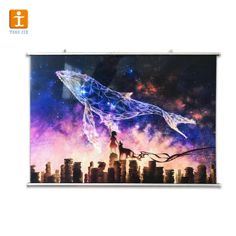 Hanging Scrolls Waterproof Custom Printing Mini Wall Magnetic Scroll Painting Poster