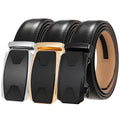 LY36-24431-1 Simple Alloy Buckle Men Automatic Buckle Leather Belt