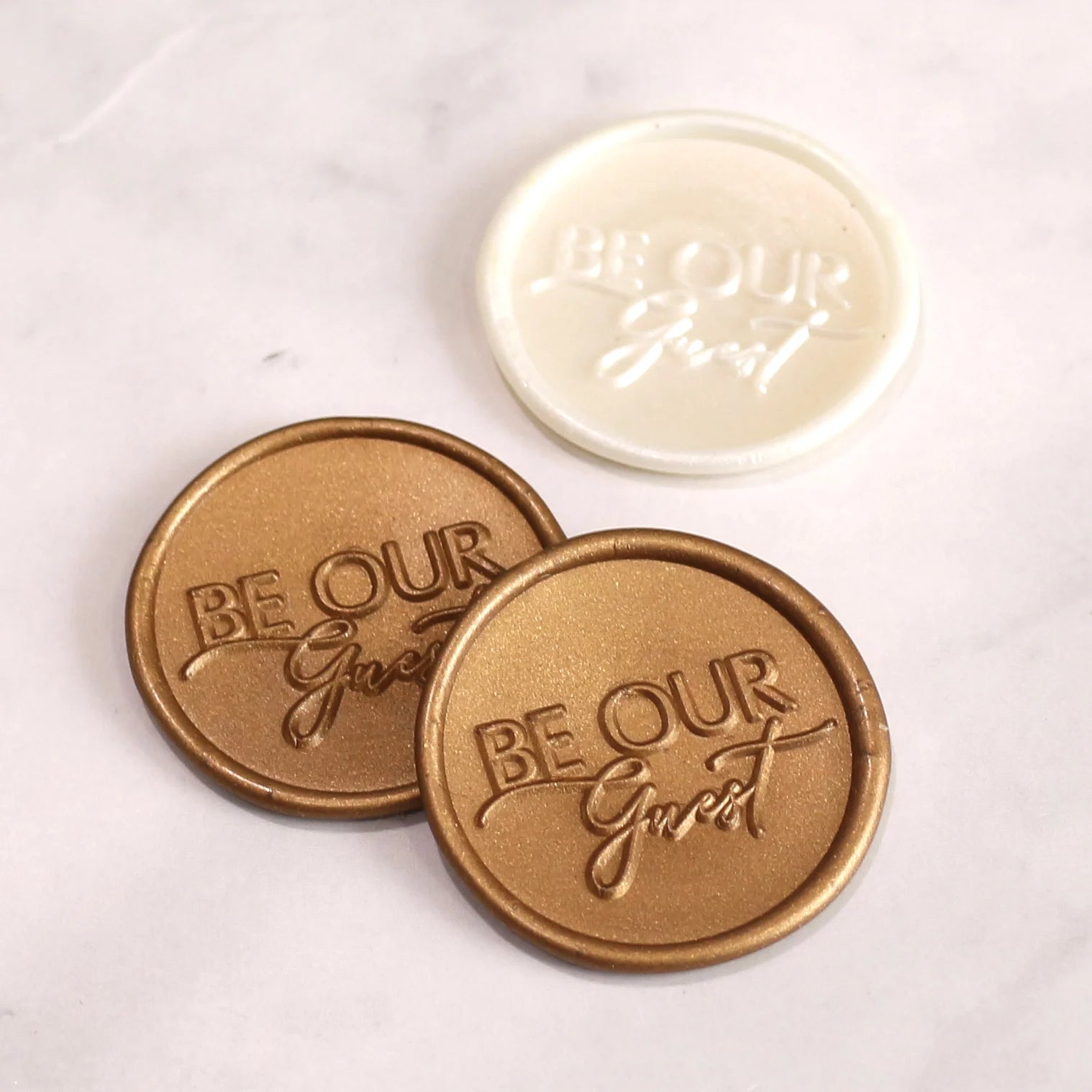 Gold Wax Seal Stickers Adhesive Envelope Sealing Stickers Decoration for Wedding Wedding & Birthday Party