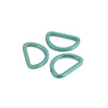 Ivoduff Teal Purple D Rings for Handbags Metal 25mm Flat D Ring Buckle