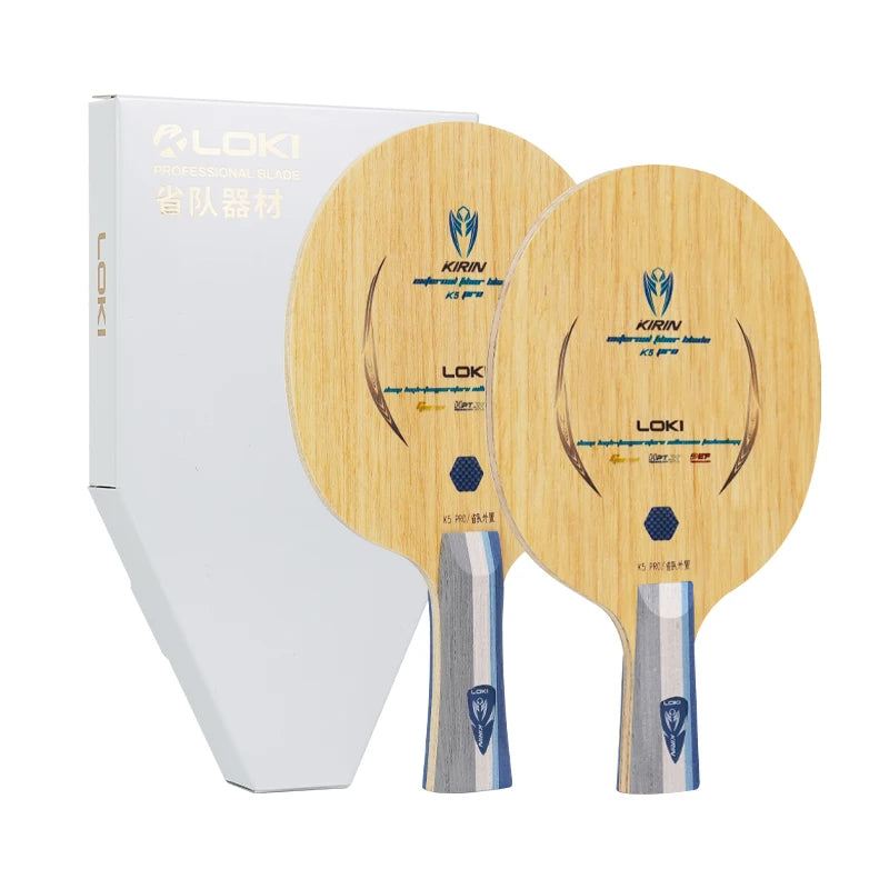 Loki Hot Sell KIRIN 5Pro Outer Ping Pong Blades Innovation Gnf Fiber Professional Table Tennis Racket Blade